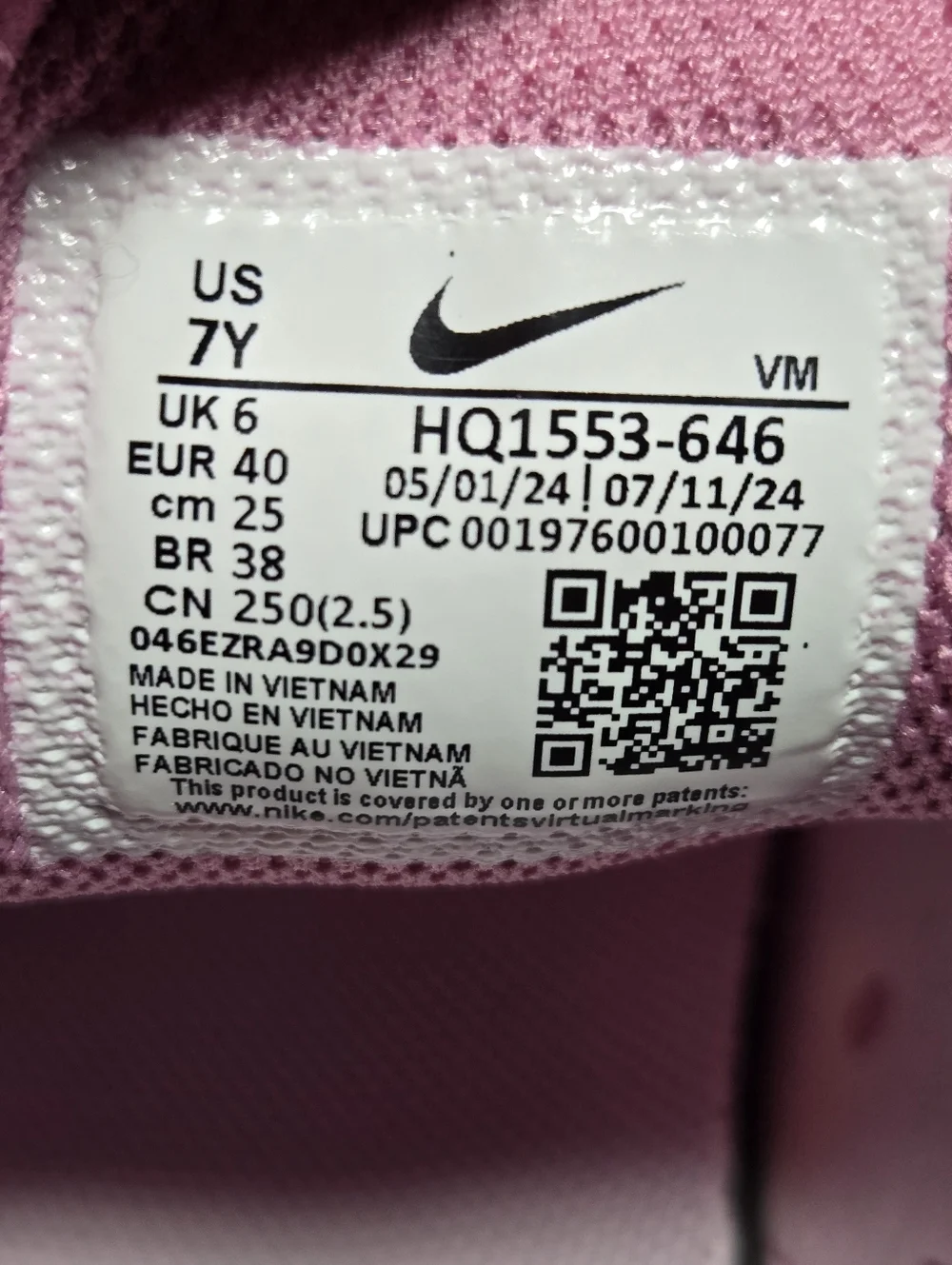 Nike Air Max 270 Magic Flamingo Pink Foam HQ1553-646 Size 7 Youth / 8.5 Women